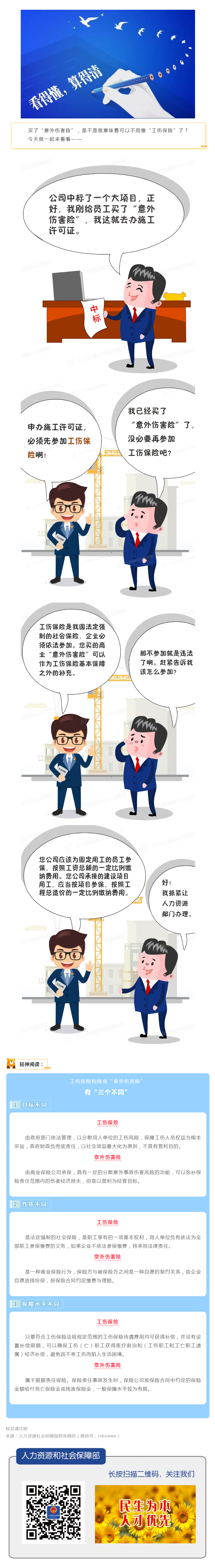 買(mǎi)了意外傷害保險(xiǎn)就不參加工傷保險(xiǎn)，違法！.png
