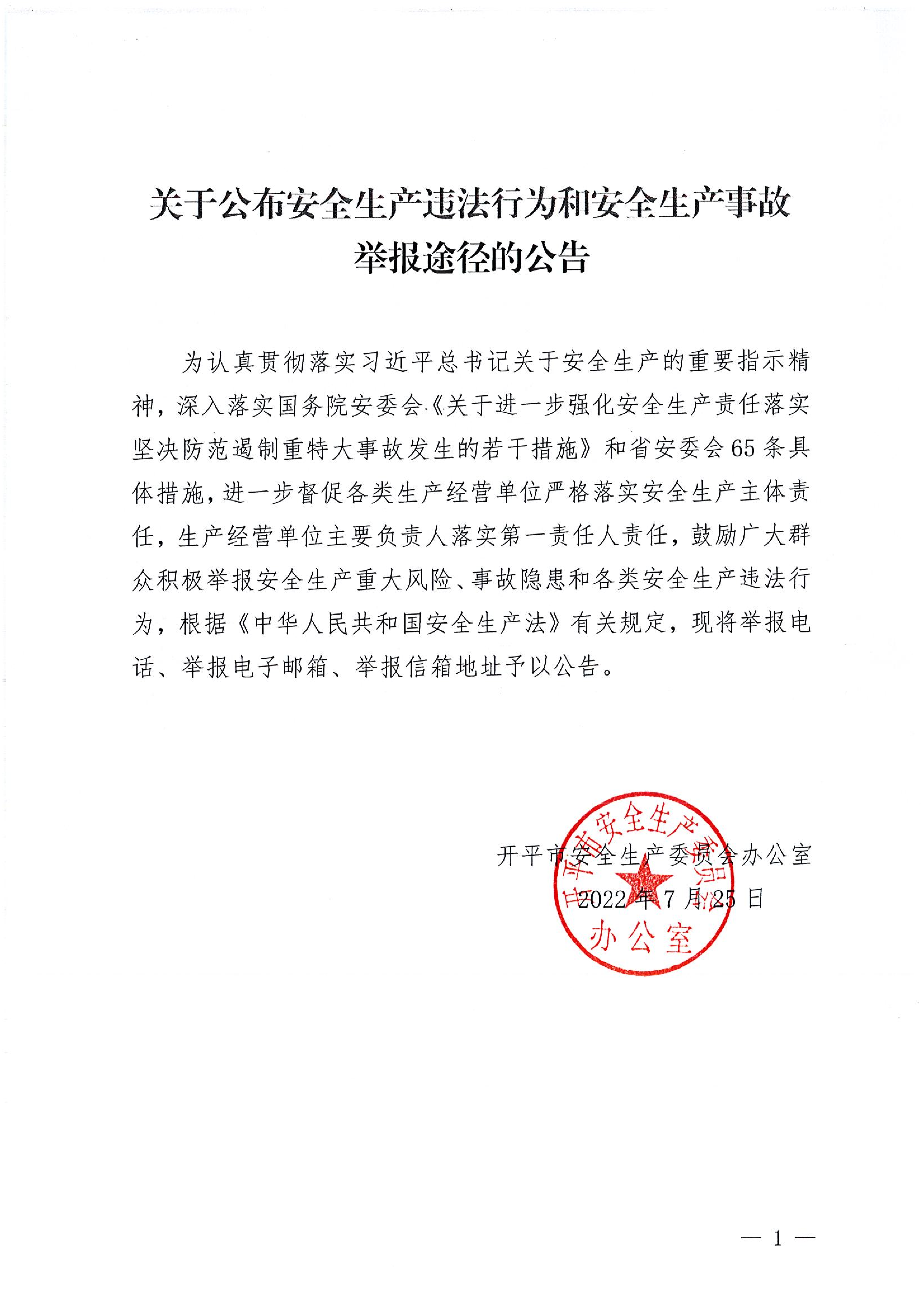 關于公布安全生產(chǎn)違法行為和安全生產(chǎn)事故舉報途徑的公告_00.png
