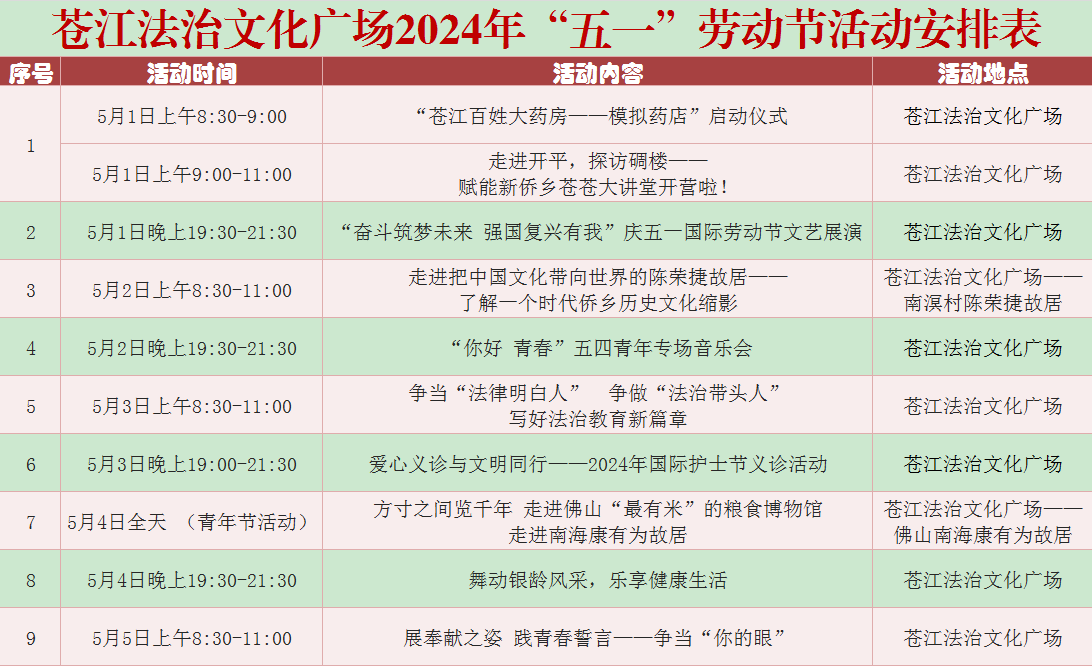 蒼江法治文化廣場2024年“五一”勞動(dòng)節(jié)活動(dòng)安排表.png