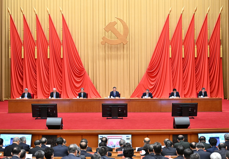 ??1月6日，中共中央總書記、國家主席、中央軍委主席習(xí)近平在中國共產(chǎn)黨第二十屆中央紀(jì)律檢查委員會第四次全體會議上發(fā)表重要講話。李強(qiáng)、趙樂際、王滬寧、蔡奇、丁薛祥、李希出席會議。
